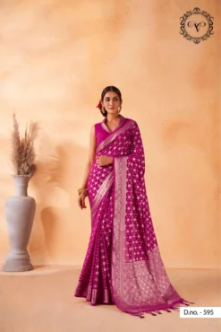 Sumshy 1043 Navya Silk Georgette Saree Collection